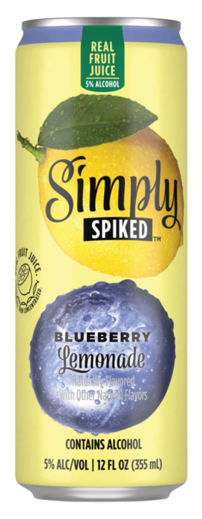 Simply Spiked Lemonade Hard Seltzer Blueberry Lemonade