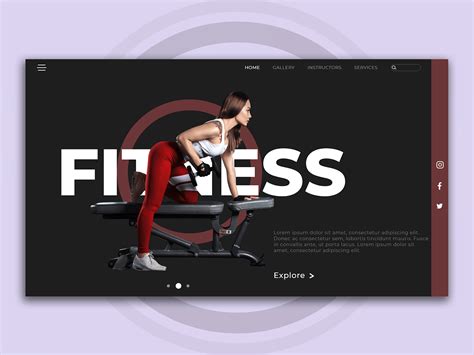 Fitness Gym Web Design On Behance