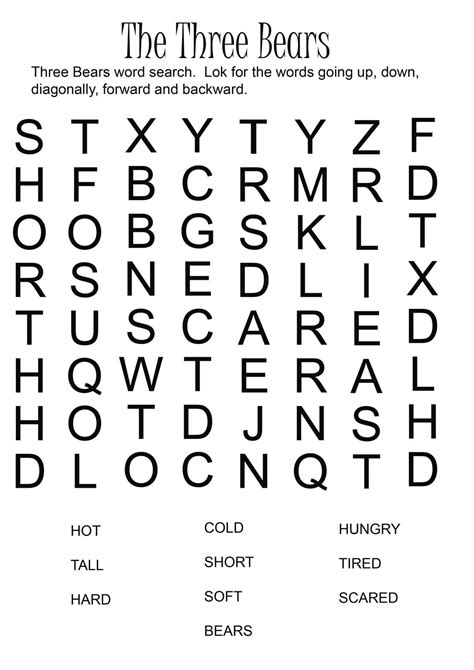 Easy Word Search For Kids Best Coloring Pages For Kids In 2022 Easy