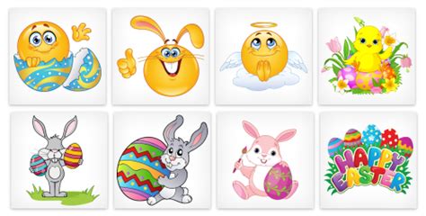 Easter Emoticons For Facebook