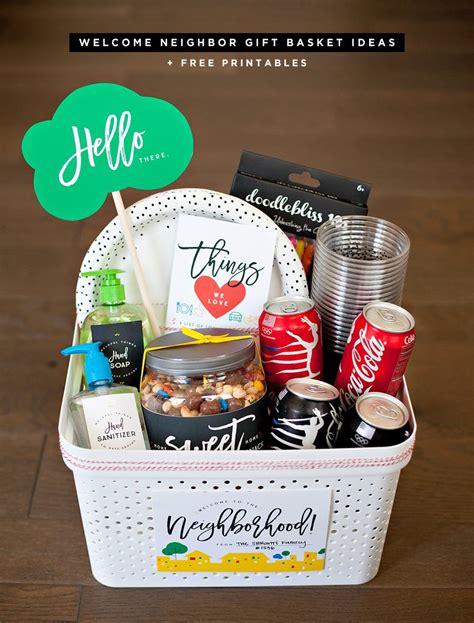Gift ideas for neighbors thank you. Creative "Welcome Neighbor" Gift Ideas + #ThatsGold Coca ...