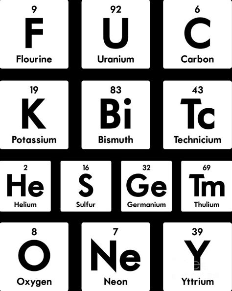 Chemistry Periodic Table Joke Chemist Elements T Digital Art By My Xxx Hot Girl