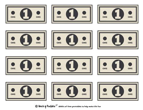 Printable Play Money Play Amp Learn World Of Printables Riset