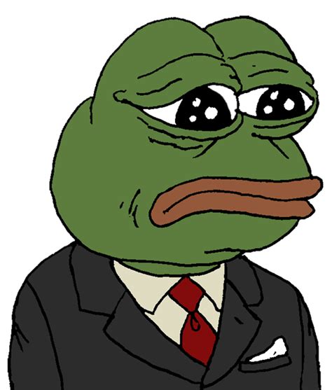 Pepe Suit Sad Pepe The Frog Know Your Meme
