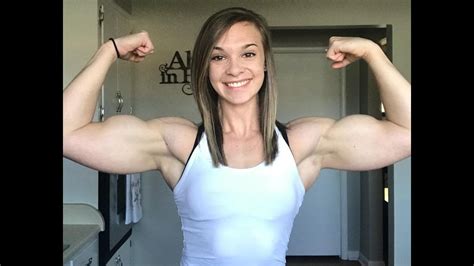 blakelee ortega muscle girl with big biceps posing and workout youtube