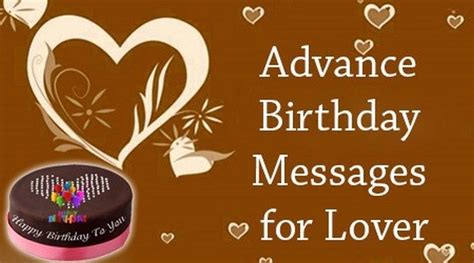 9 Best Picture Advance Happy Birthday Wishes For Lover Advance Happy
