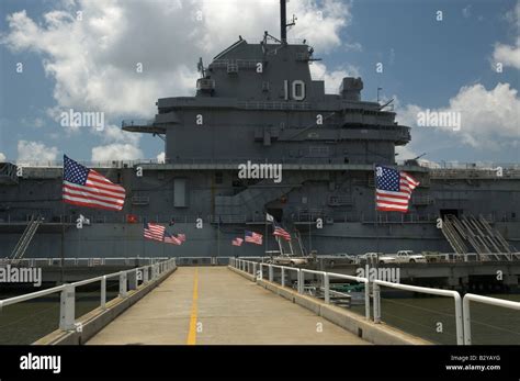 The Uss Yorktown Cv 10 On Display At The Patriots Point Museum In