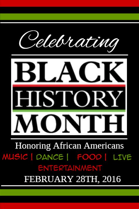 New Poster Templates For Black History Month Design Studio