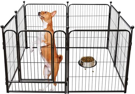 Tooca Dog Pen Indoor 40 Inches Tall Dog Fence Playpens Exercise Pen
