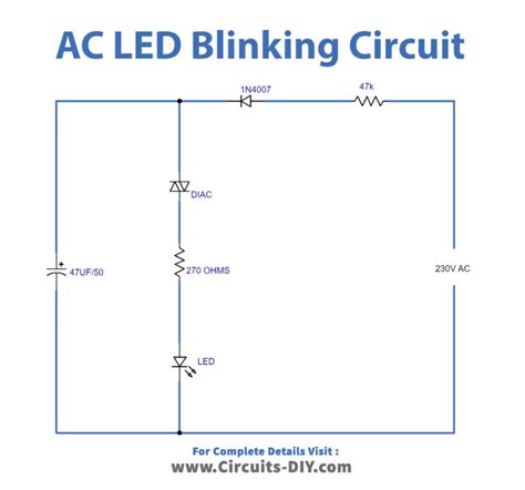 How Does A Blinking Led Circuit Work Circuit Diagram