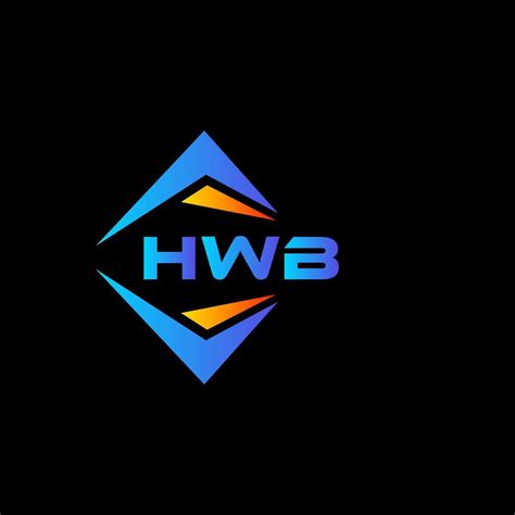 Hwb Abstract Technology Logo Design On Black Background Hwb Creative