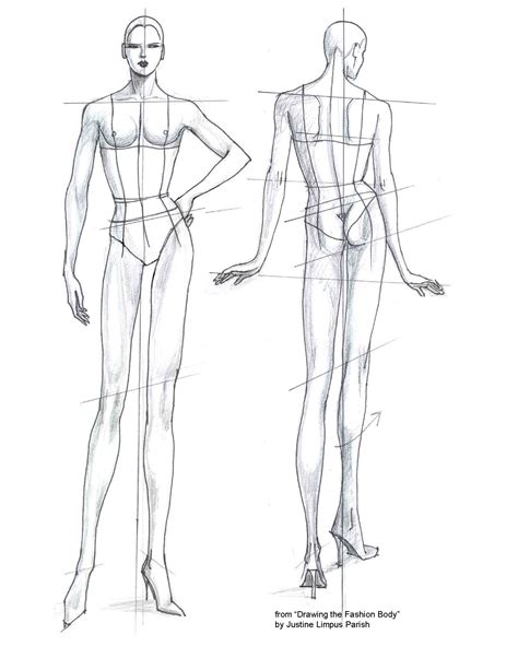 Fashion Body Templates Fashion Design Template Figure Drawing Sketches