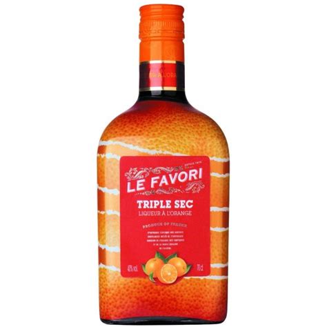 Le Favori - Triple Sec Liquer Orange 700ml, Alc.40% - Kaimay Confectionery & Liqueur