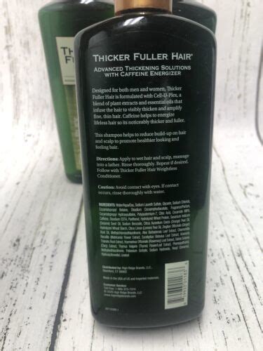 3 Thicker Fuller Hair Cell U Plex And Caffeine Energizer Revitalizing