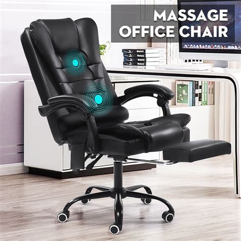 Massage Executive Office Chair Computer Chair Ergonomic Gaming Chair With Massage Lumbar Support