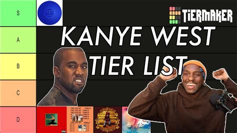 Kanye West Tier List Part 1 Ranking Every Kanye West Album Youtube