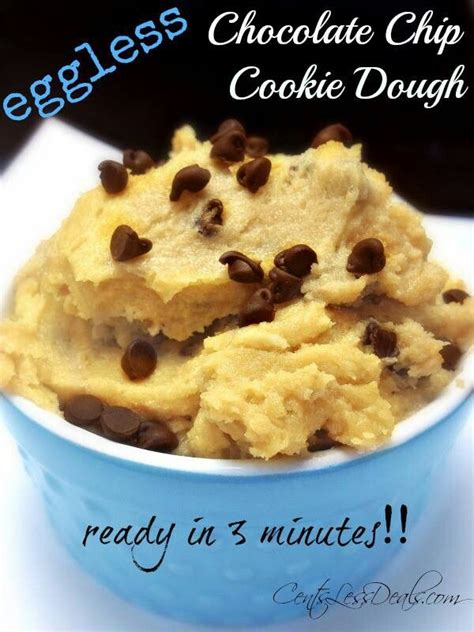 This is a great cookie recipe for those with egg allergies! Eggless chocolate chip cookie dough | Eggless chocolate chip cookies, Chocolate chip cookie ...