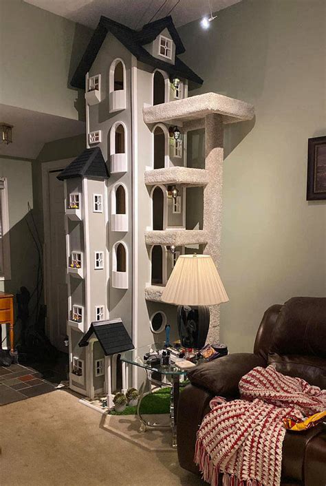 Man Builds Beautiful Cat Towers And Now Everybody On The Internet Wants Them 21 Pics