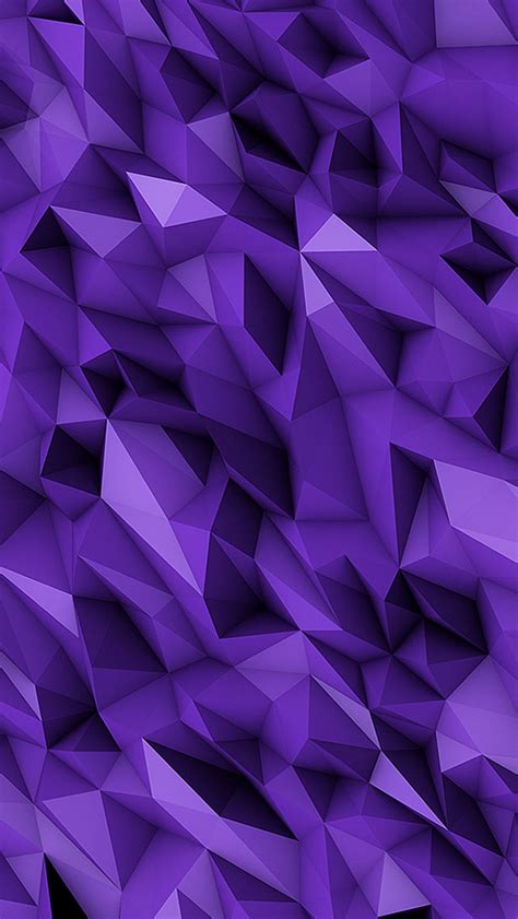 3d Purple Abstract Polygons Iphone 6 6 Plus And Iphone 5