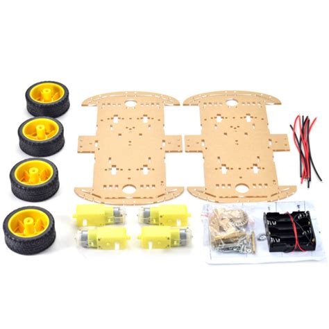 4 Wheel Robot Smart Car Chassis Kits Car For Arduino Car