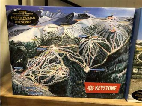 Keystone Colorado Ski Resort Trail Map 1000 Pieces Art Source