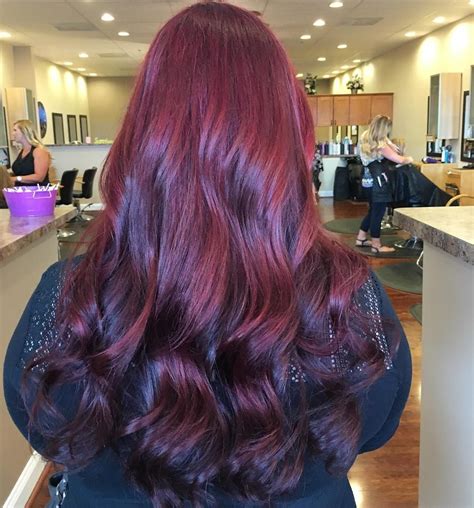 10 Red Violet Hair Color Photos Fashion Style