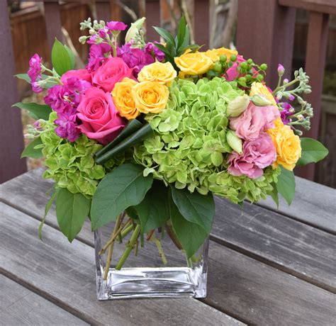 Fresh Flower Bouquet In A Vase Created By Fleurelity Flower