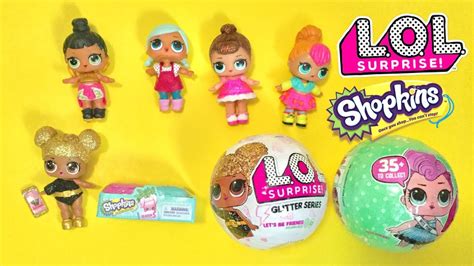 Lol Surprise Ultra Rare Queen Bee Glitter Unboxed With Shopkins Youtube