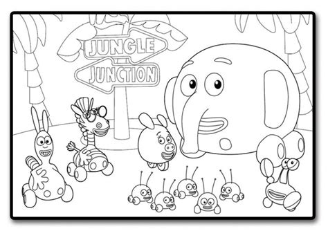 Disney jungle junction triple figure playpack set by disney. Jungle Junction Coloring Pages - Coloring Home