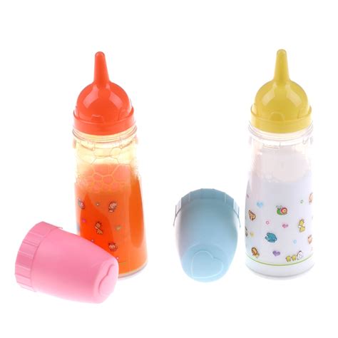 2pcs Magic Feeding Bottle Reborn Doll Baby Bottle For Americian Doll