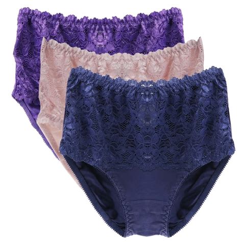 1pcs Plus Size Briefs High Rise New Sexy Women Panties Cotton Lace Underpants Lady Underwear In