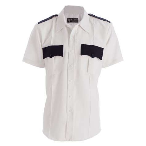 Tact Squad 8012 Mens Two Tone Polyester Short Sleeve Shirt With Hidden
