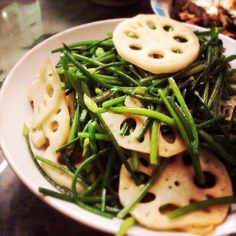 We are open for delivery and takeaways on ubereats. Stir Fry Lotus Root and Chives 韭菜花炒蓮藕 | Chinese Recipes at ...