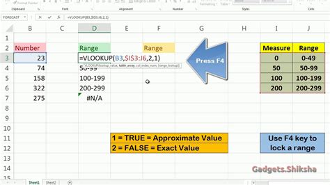 How To Use Vlookup For Giving Range To Numbers Easy Excel Tricks