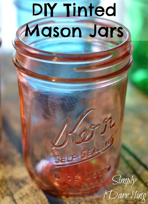 Check out our mason jar pour spout selection for the very best in unique or custom, handmade pieces from our barware shops. DIY Tinted Mason Jars - Simply {Darr}ling