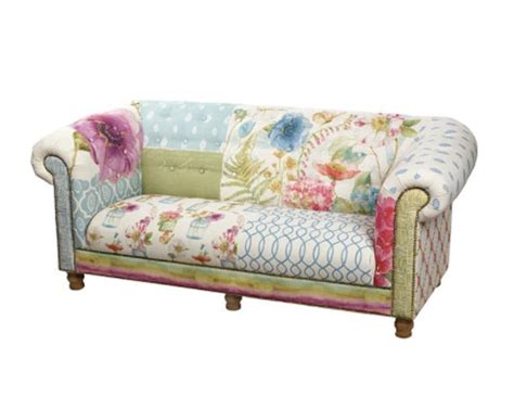 Floral Sofa 2 3 Seater Chesterfield Shabby Chic Country Etsy