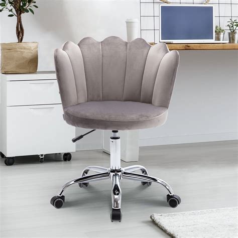 Desk Chairs With Wheels Shell Design Swivel Barber Vanity Executive
