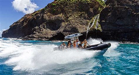 Kauai Rafting Zodiac Na Pali Raft Tours Capt Andys Rafting