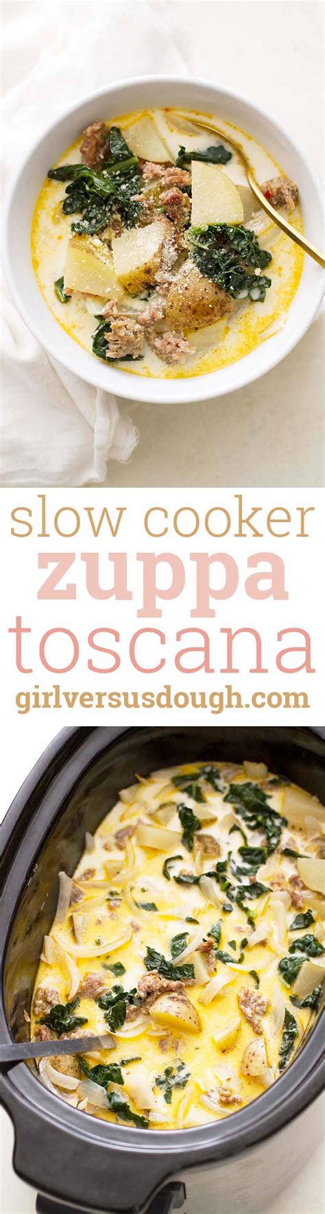 Taste, adjust the seasonings, and serve. Slow Cooker Zuppa Toscana | Girl Versus Dough