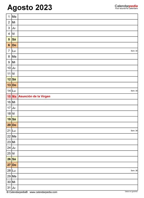Calendario It Agosto 2023 En Word Excel Y Pdf Calendarpedia Vrogue