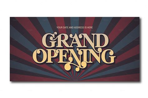 Grand Opening Vector Background Decorative Illustrations ~ Creative