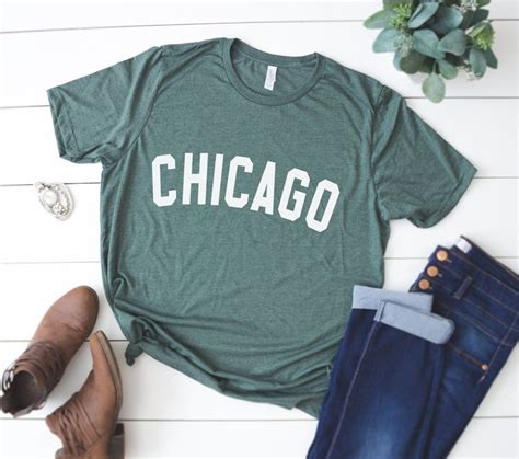 Chicago Shirt Chicago Tee Chicago T Shirt Etsy Chicago Shirts Los
