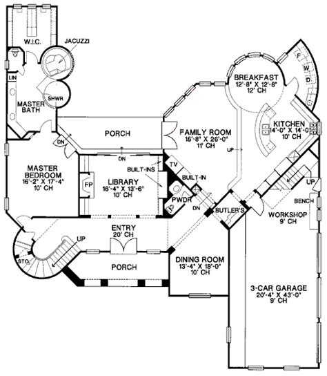 House Plan 67852 Mediterranean Style With 3894 Sq Ft 4 Bed 3 Bath