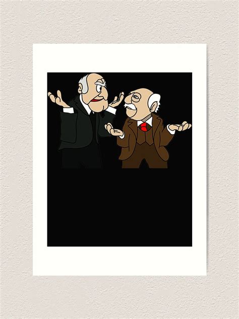 Statler And Waldorf Cartoon Art Print For Sale By Kathrinkruse