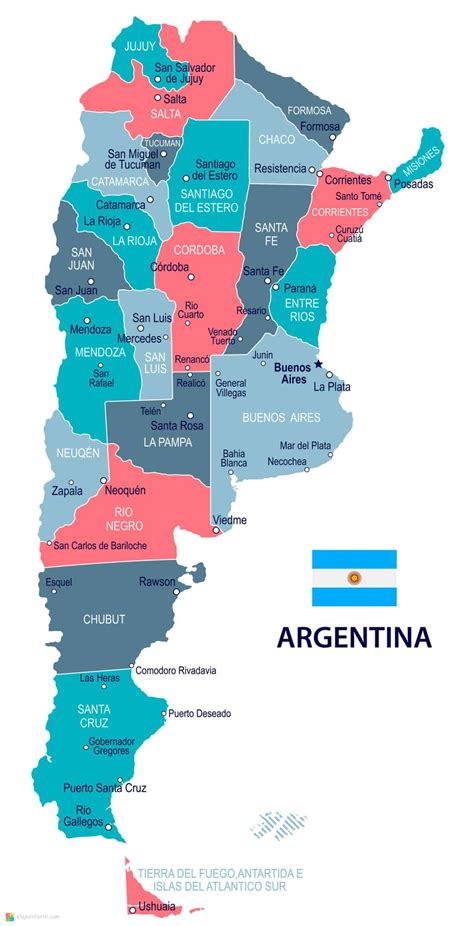 Mint Sz Rny Azonos T S Mapa De Argentina Con El Nombre De Todas Las Provincias Hobart Vontat S