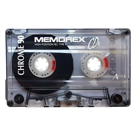 Memorex Cdx 90 Chrome Blank Audio Cassette Tapes Retro Style Media