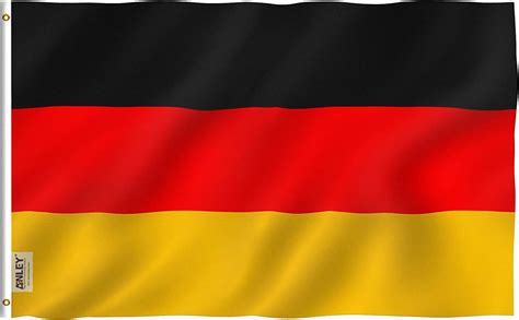 Anley Fly Breeze 3x5 Foot 90 X 150cm Germany Flag Vivid Color And