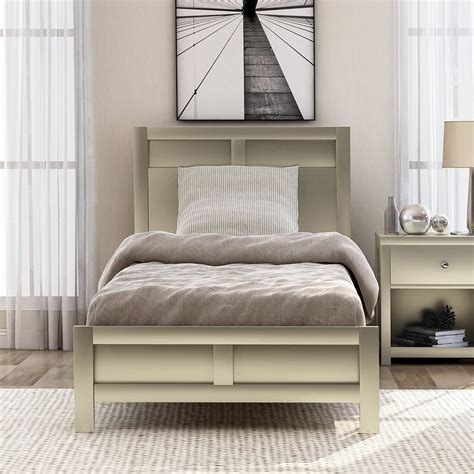 topcobe solid wood twin platform beds bed frame for bedroom freely configurable bedroom sets