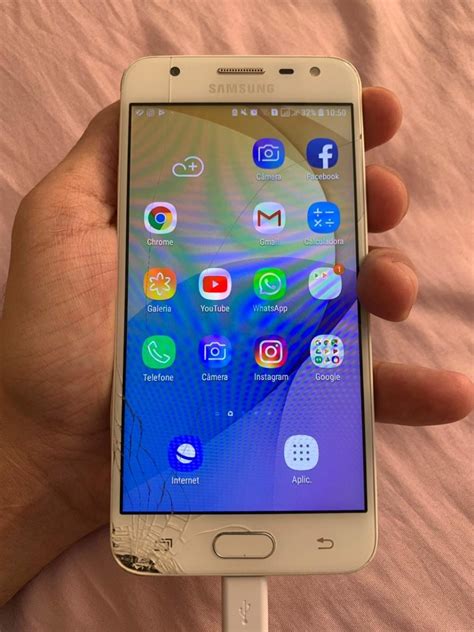 Samsung Galaxy J5 Prime 32 Gb Dourado Display Trincado Mercado Livre