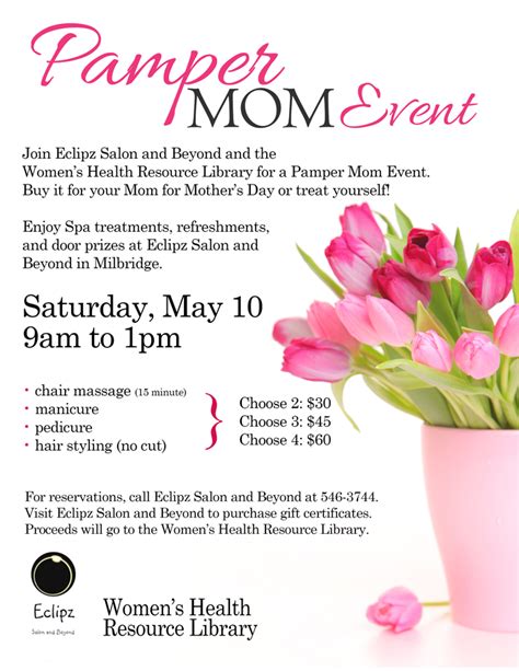 Pamper Mom Event Women For Healthy Rural Living Milbridge Maine